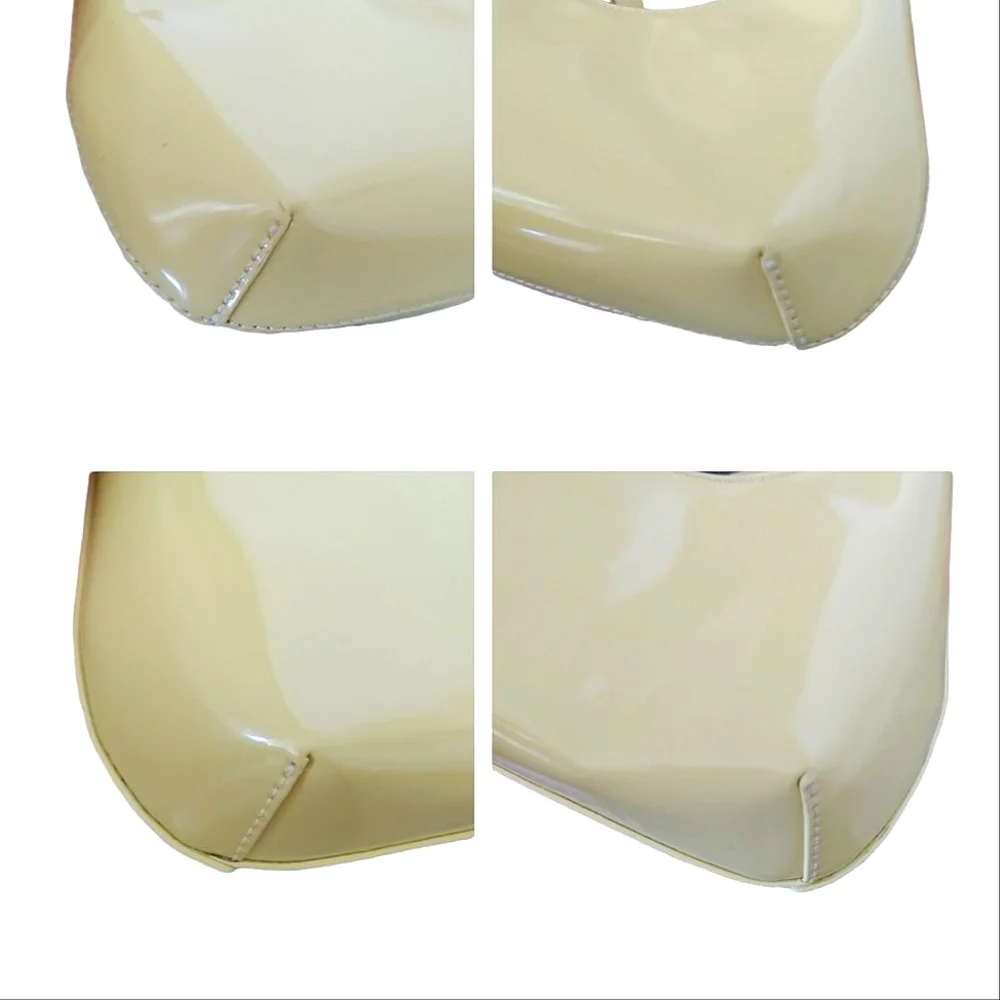 By Far Yellow Patent Leather Amber Small Handbag - Picture 9 of 16